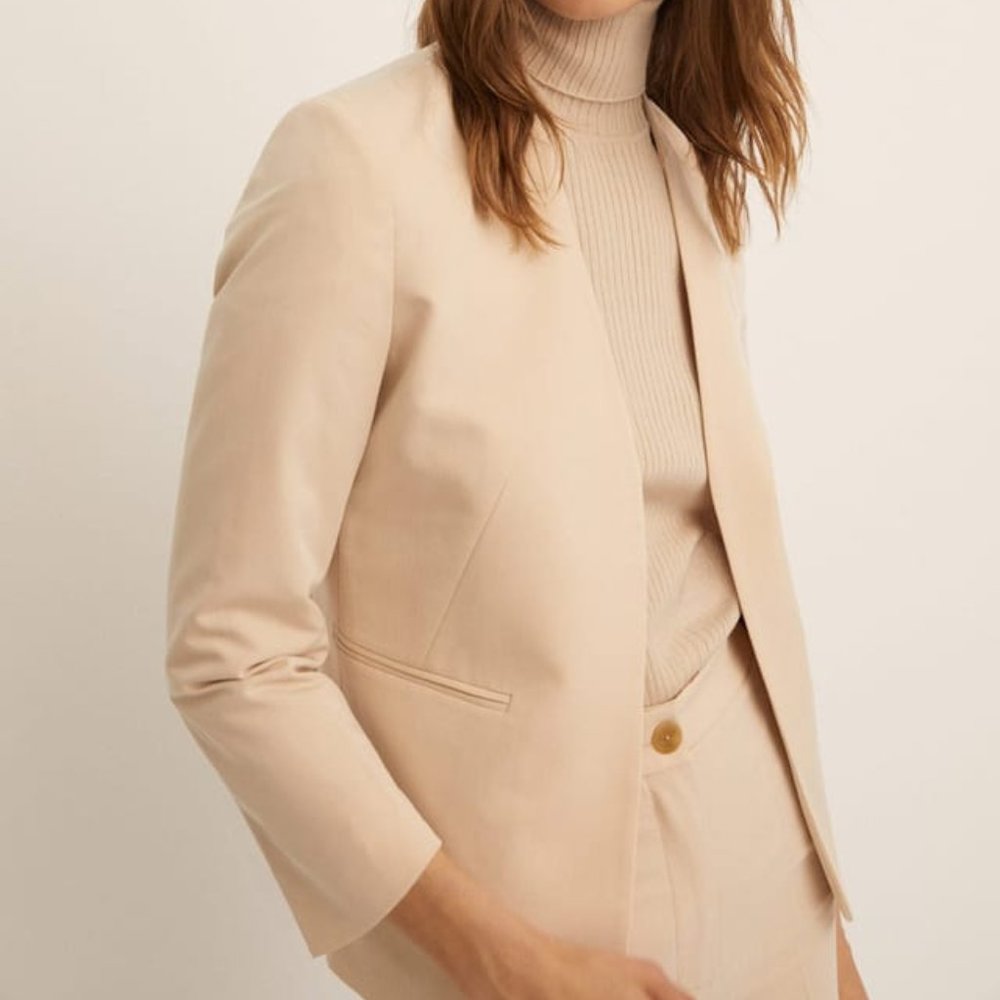 Mango Essential Structured Open Blazer